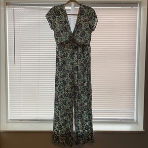 Francesca’s Floral Jumpsuit